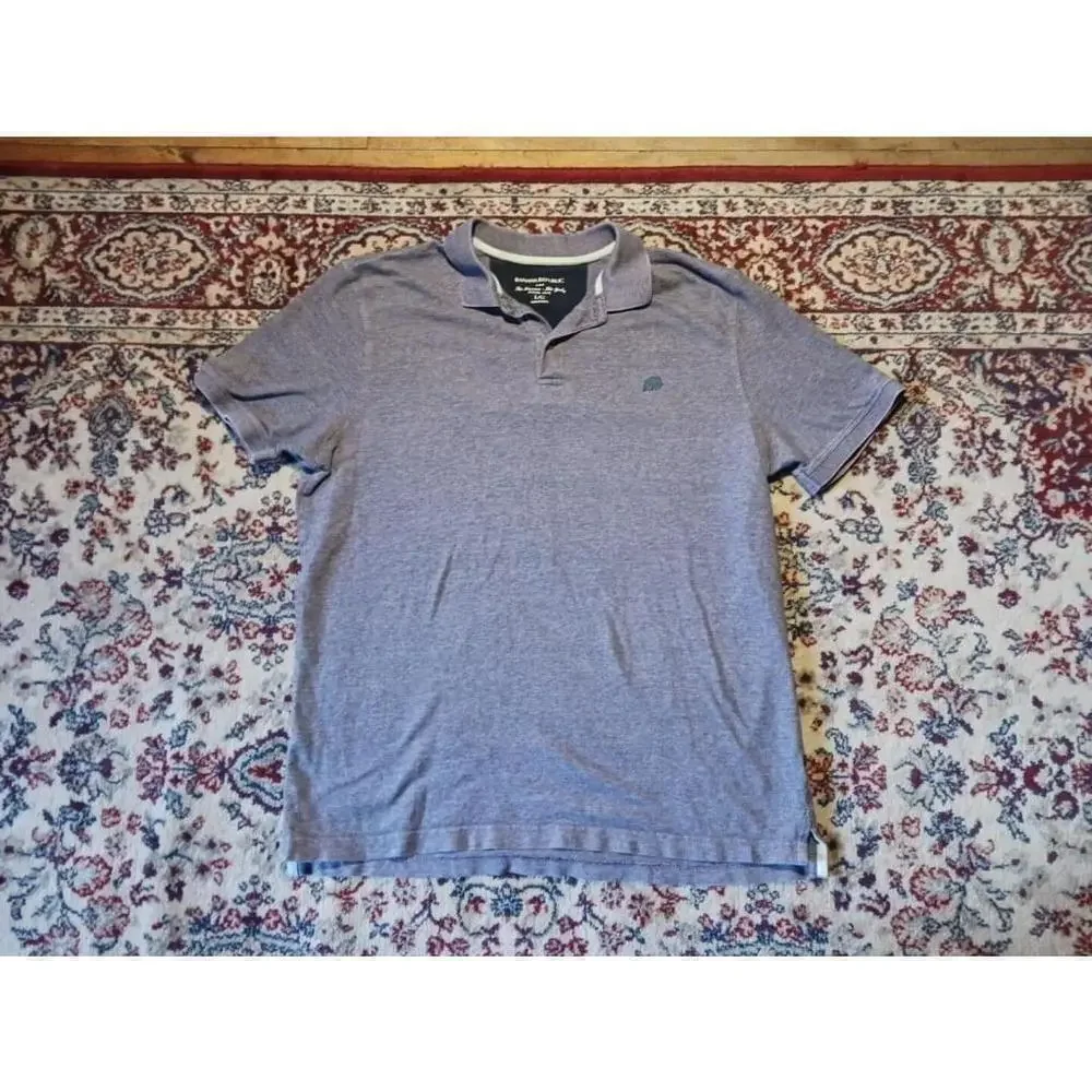 Banana Republic Men's Large Purple Pique Polo Shirt